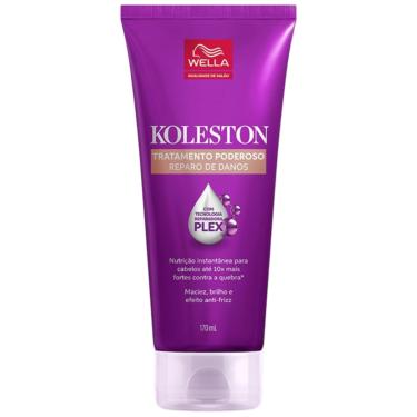 Imagem de Creme de Tratamento Reconstrução 170ml Koleston Plex para Cabelos Danificados Antifrizz