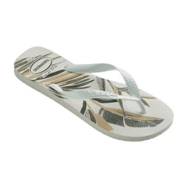Imagem de Chinelo de Dedo Floral Masculino Aloha FC Havaianas Branco 45/46-Masculino
