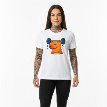 Imagem de Camiseta Feminina Algodão Premium CAPIVARA Treino-Feminino