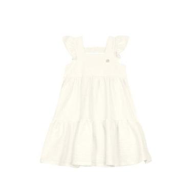 Imagem de Vestido Infantil Menina Brandili, Branco, 4