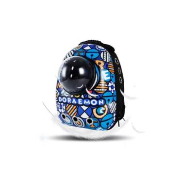 Imagem de Mochila pet visão panorâmica astronauta cachorro gato - DORAEMON
