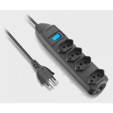 Imagem de Filtro de Linha 4 Tomadas Bivolt Preto - ELGIN