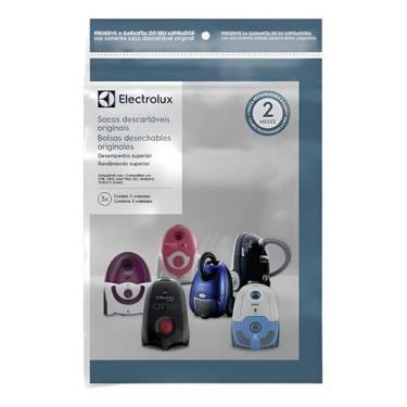 Imagem de Kit Saco Aspirador Pó 3un Electrolux Descartável Filtro Casa