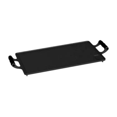 Imagem de Bifeteira com Alças de Silicone Preto 28x46cm para Fogão a Gás Elétrico Lenha Cerâmico e Indução Libaneza