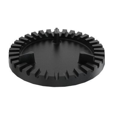 Imagem de Espalha Chama Libaneza para Fogão Industrial Queimador Duplo Ferro Fundido 7,5cm Preto