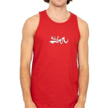 Imagem de Regata Quiksilver Impaired Logo DNA SM26 Masculina Vermelho, GG, Verme