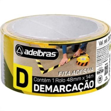 Imagem de Adelbras Fita Demarcao Solo Adel 48Mmx14M Zeb