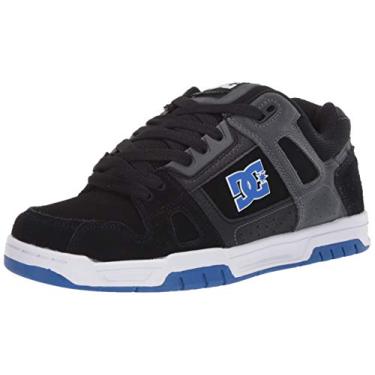 Imagem de DC Tênis de skate masculino de cano baixo, Preto/azul, 44