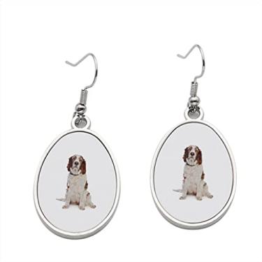 Imagem de Brinco Springer Spaniel Galês – Brincos com pingente para meninas – Presente de festa de aniversário dos namorados