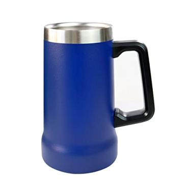 Imagem de CANECA TÉRMICA AÇO INOXIDÁVEL SEM TAMPA 700ML (Azul)