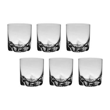 Imagem de Jogo com 6 Copos De Cristal Para Whisky 280 ml Linha Trio Bohemia