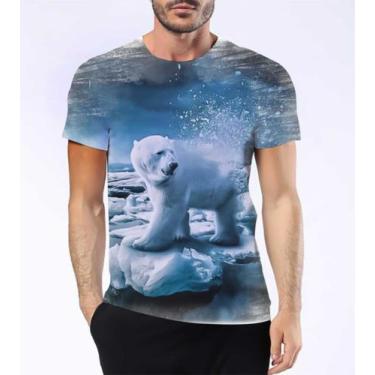 Imagem de Camisa Camiseta Urso Polar Caçador Ártico Gelo Mamífero 6 - Estilo Kra
