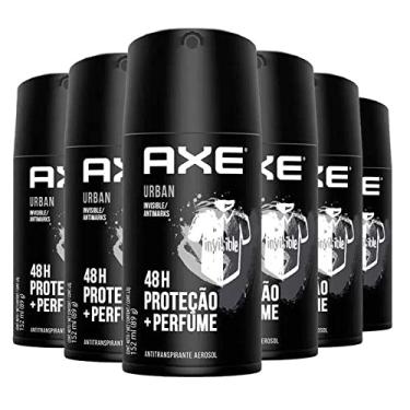 Imagem de Kit Desodorante Antitranspirante Aerosol Masculino Axe Urban Anti Manchas 90g - 6 Unidades
