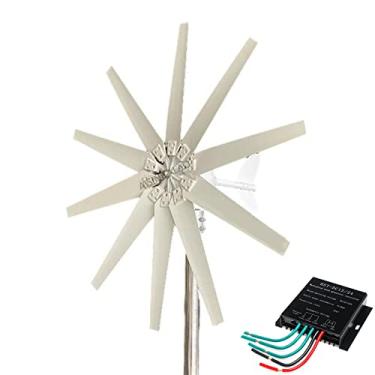 Imagem de Baixo ruído de alta eficiência de alta eficiência de 12000w Turbina eólica Controlador MPPT Turbina eólica para fábrica de 12V/24V/48VHOMO Uso de baixa eficiência de baixa eficiência,220v