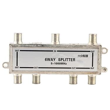 Imagem de Catv Splitter Catv Spiltter Liga de Zinco 6 Vias Cabo Coaxial Divisor 5 1000Mhz Catv Antena de TV Coaxial Sinal Dividido
