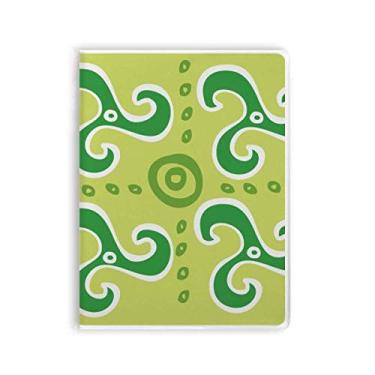 Imagem de Caderno espiral verde Totems do México Civilização Ancient Caderno capa de goma Diário capa macia