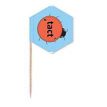 Imagem de Tect Roundness Beetle Scarab Script Bandeiras de palito de palitos de cupcake festa celebração