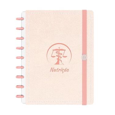 Imagem de Caderno De Disco ISCOOL Inteligente M Couro Rosa Nutrição