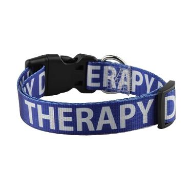 Imagem de CENWA Coleira ajustável para cães Therapy Dog Dot Not Pet Working Dog Collar Service Dog Collar (Cão de terapia)
