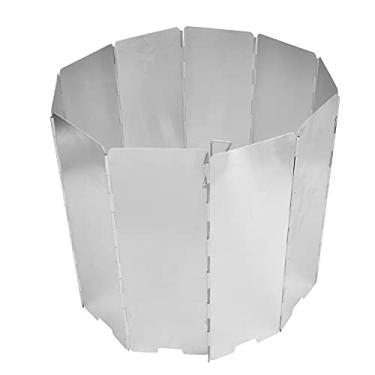 Imagem de Venda Louca Tela do fogão ao ar livre em liga de alumínio, pára-brisa do queimador ao ar livre, 10 unidades para piquenique no quintal ao ar livre(prata·)