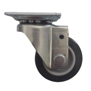 Imagem de Rodizio giratório para carrinhos e móveis roda pvc glap 158