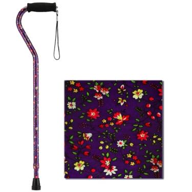 Imagem de Bengala de caminhada NOVA Designer com alça de deslocamento, bastão leve ajustável com alça de transporte, design "Purple Bliss"