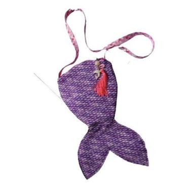 Imagem de Bolsa Cauda De Sereia Infantil Lateral Menina Peixe Calda - Sirenita, 
