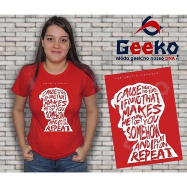 Imagem de Baby Look Arctic Monkeys - Indie - Alternativo - Rock - Geeko, Vermelh