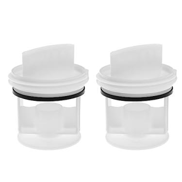 Imagem de Create idea 2 peças de filtro de drenagem para máquina de lavar roupa 647920 00647920 605010 00605010 compatível com Bosch compatível com máquina de lavar Siemens bomba de drenagem filtro de pelúcia