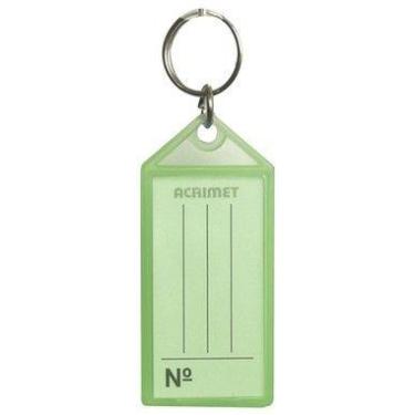 Imagem de Pote com 120 Chaveiro plastico Acrimet 144 verde neon