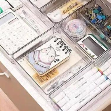 Imagem de Kit 5 Organizador Multiuso Maquiagem Ferramentas Escritorios - PLASTUT