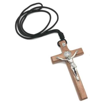 Imagem de COLAR CRUZ SÃO BENTO 9 cm PARA COROINHA - ARMON 