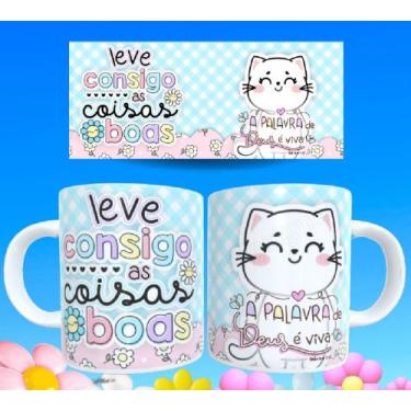 Imagem de Caneca gospel frases religiosas versículos bíblicos motivacionais 97 -