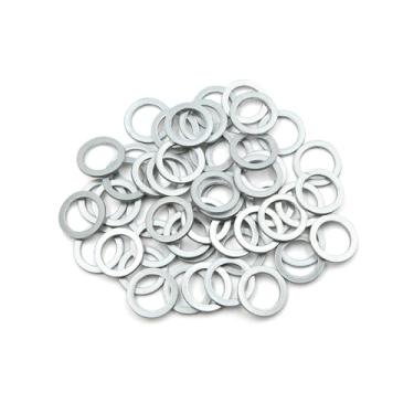 Imagem de REPAIROCK 50 peças de arruelas de britagem de óleo de motor juntas de plugue de drenagem 16 mm ID. 22 mm OD. para peças de reposição de automóveis de carro