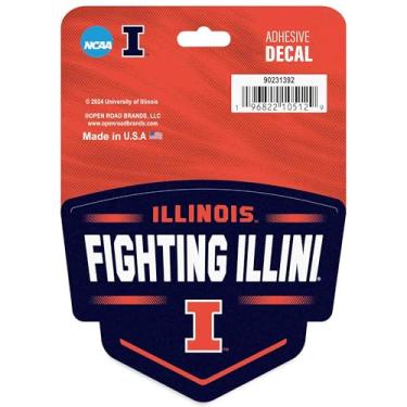 Imagem de Adesivo de vinil adesivo University of Illinois - Adesivo divertido de Illinois para carro, janela, garrafa de água ou laptop