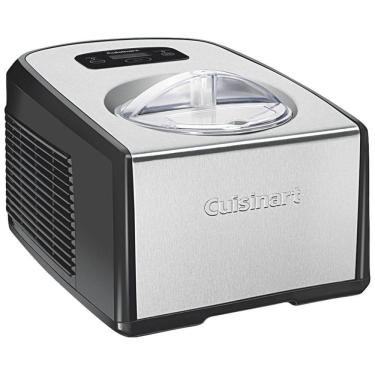 Imagem de Sorveteira 1,2 Litros Timer e Controles Touchpad Temporizador Duas Pás, CUISINART ICE 100, Cinza escuro