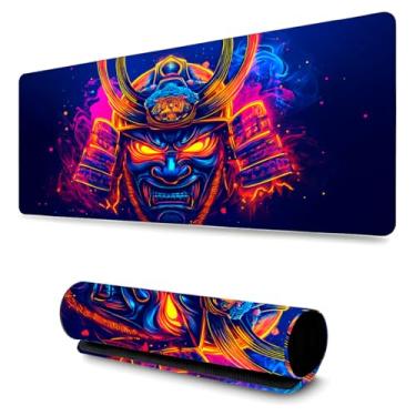 Imagem de Mouse Pad Gamer Profissional Grande Confortavél Anti Derrapante 90x40 - Samurai RGB