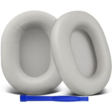 Imagem de SOULWIT Almofadas De Substituição Pele Cordeiro Para Fones Ouvido Sony Wh-1000Xm5 (Wh1000Xm5) Com Cancelamento Ruído, Mais Macias, Espuma Isolante, Espessura Adicional - Prata Brilhante