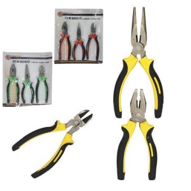 Imagem de Alicate Universal / Bico Meia Cana Reto / Corte Diagonal 8'' - Mohnish