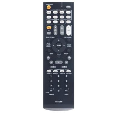 Imagem de Controle remoto de substituição RC-736M aplicável para receptor Onkyo A/V HT-S5200 HTS5200 HT-R570 HTR570 HT-S5200B HTS5200B HT-S5200S HTS5200S SKC-570 HTP-570 SKR-570L UU P-A1L SKY F-570L SKF-570R