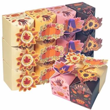 Imagem de qiqee Caixas de presente com cruz de Ação de Graças, 28 peças, 8 x 8 x 8 cm, caixas de biscoito para festivais, caixa de presente quadrada 3D para presentes, pequena caixa de papelão para biscoitos