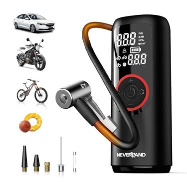 Imagem de NEVERLAND Compressor de ar portátil para inflador de pneu - Bomba de ar portátil automática para pneus de carro, inflador de ar elétrico de 150PSI para pneus de carro, bicicleta, motocicleta, bola de