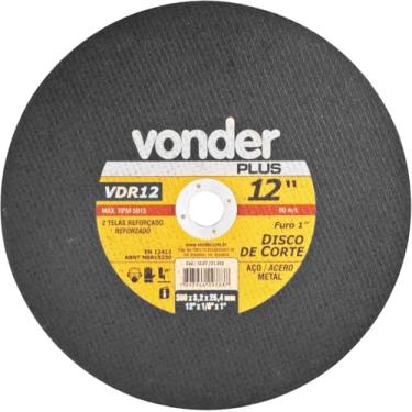 Imagem de Disco de corte 300,0x3,0x25,40 2 telas para aço carbono vdr02 - Vonder Plus