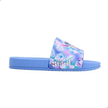 Imagem de Tamanco Slide Infantil Grendene Kids Disney Key Stitch Azul