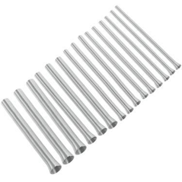 Imagem de Kit de dobradores de tubos de mola 10/15 peças 1/4, 3/8, 1/2, 5/8 e 5/16 polegadas 5 em 1 conjunto de dobrador de tubo para tubos de cobre macio, latão, alumínio e aço de parede fina (15)