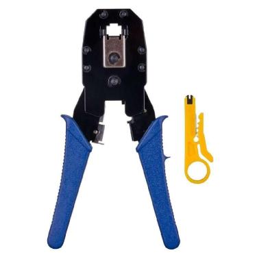 Imagem de Alicate Crimpar RJ11 RJ12 RJ45 ALC01 Fortrek Alta Qualidade