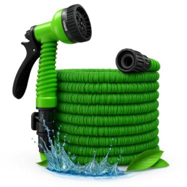 Imagem de Mangueira Expansível 30 Metros com Bico Pulverizador Multiuso – Ideal para Jardim, Limpeza e Uso Geral | Alta Resistência e Ajuste de Pressão