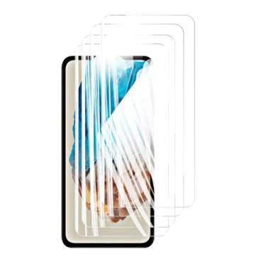 Imagem de Protetor de tela 4 peças para Samsung Galaxy M35 5G, vidro temperado cristal 9H alumínio de alta qualidade antirriscos capa amigável impressão digital (HD)