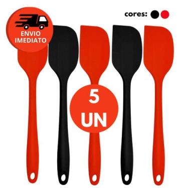 Imagem de Espátula Pão Duro Silicone Utensílio Cozinha Raspadora Massas Bolos Co