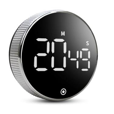 Imagem de Temporizador Timer De Cozinha Digital Com Imã Para Geladeira Volume ajustável